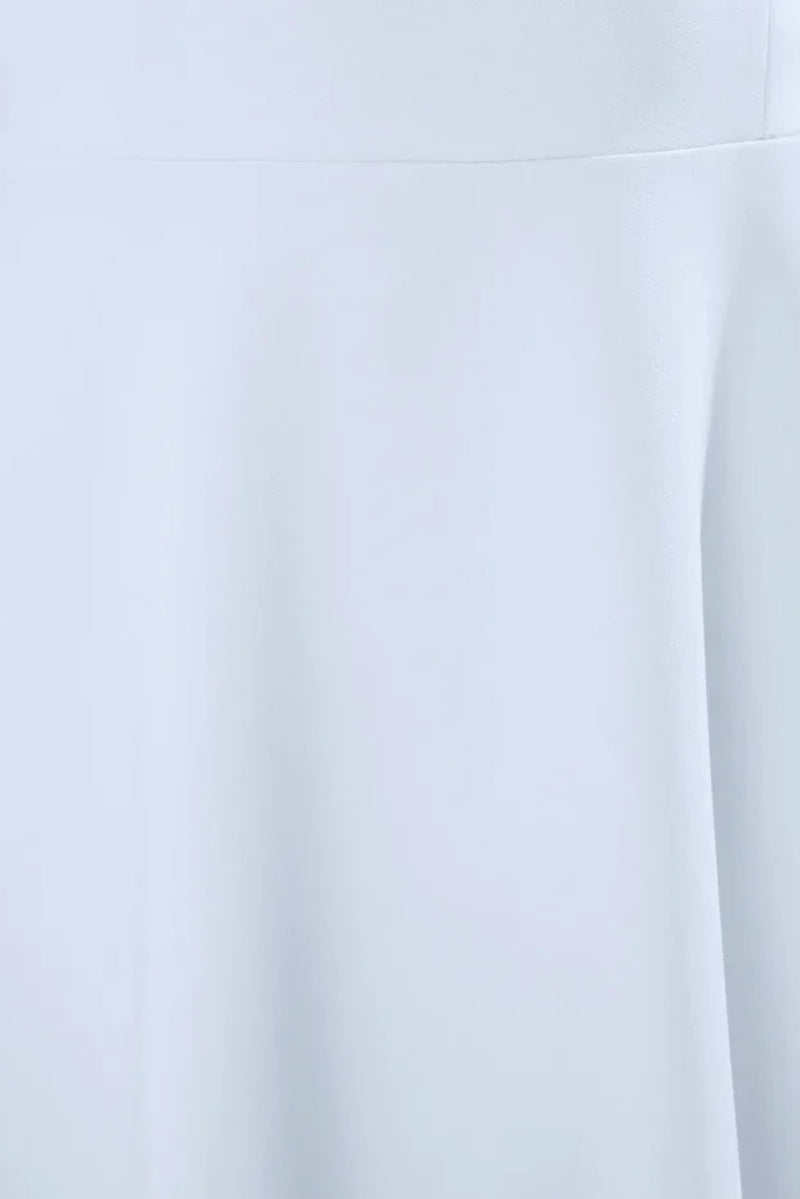 Elegant Woven Midi A-Line Dress with Tie-Strap Detail
