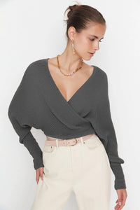 Wrap Knit Sweater