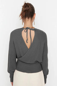 Wrap Knit Sweater