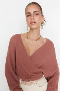Wrap Knit Sweater