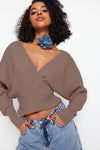 Wrap Knit Sweater