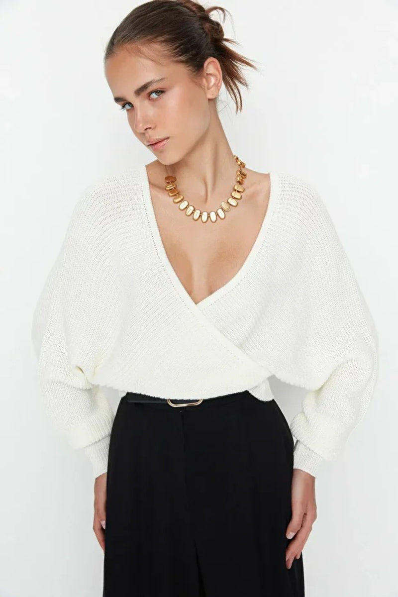 Wrap Knit Sweater