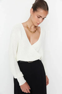 Wrap Knit Sweater