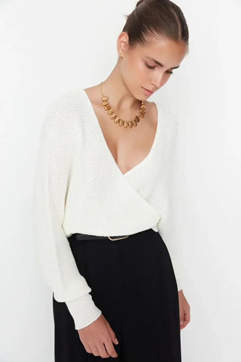 Wrap Knit Sweater