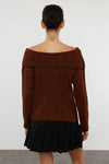 Oversized Flared Sleeve Knit Sweater