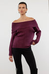Oversized Flared Sleeve Knit Sweater