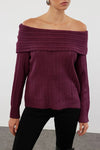Oversized Flared Sleeve Knit Sweater