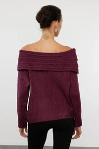 Oversized Flared Sleeve Knit Sweater