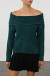 Oversized Flared Sleeve Knit Sweater