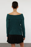 Oversized Flared Sleeve Knit Sweater