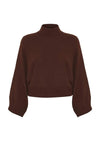 Oversized Flared Sleeve Knit Sweater
