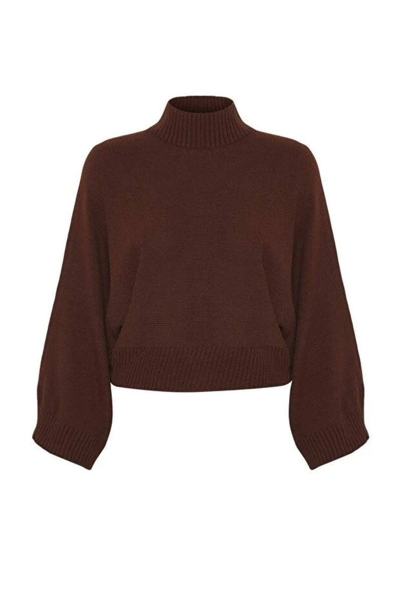 Oversized Flared Sleeve Knit Sweater