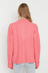 Oversized Soft-Textured High Neck Knit Top