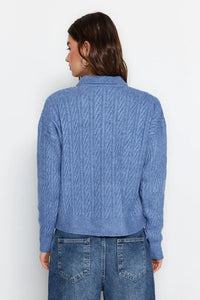 Oversized Soft-Textured Knit Sweater