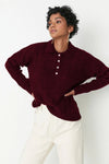 Oversized Soft-Textured Knit Sweater