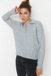 Oversized Soft-Textured Knit Sweater