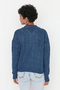 Oversized Soft-Textured Knit Sweater