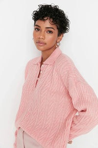 Oversized Soft-Textured Knit Sweater