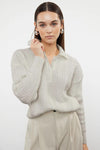 Oversized Soft-Textured Knit Sweater