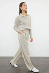 Oversized Soft-Textured Knit Sweater