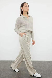 Oversized Soft-Textured Knit Sweater
