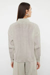 Oversized Soft-Textured Knit Sweater