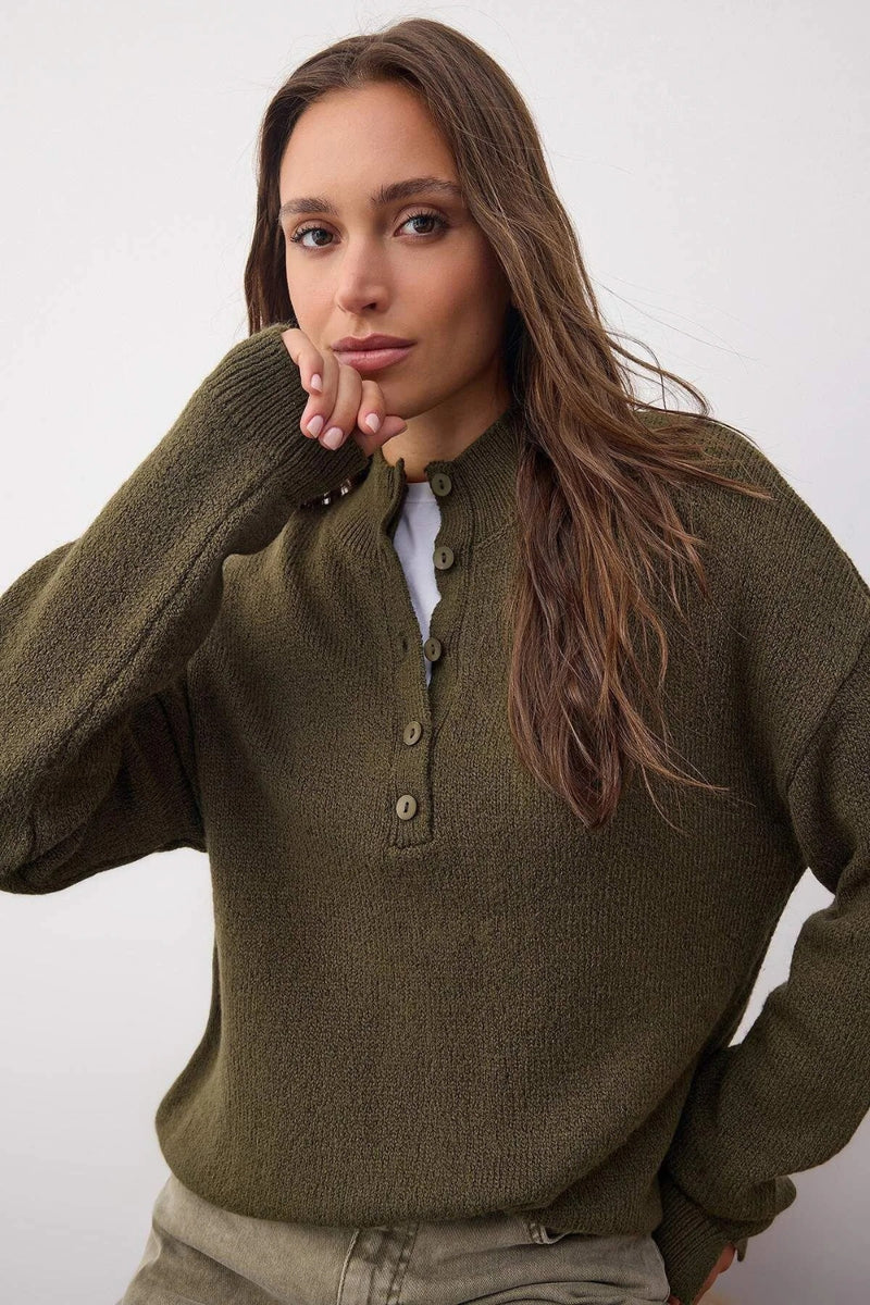 Soft-Touch Knit Sweater