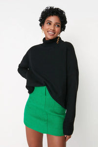 Relaxed Fit Soft-Texture Knit Sweater