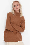 Relaxed Fit Soft-Texture Knit Sweater