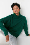 Relaxed Fit Soft-Texture Knit Sweater