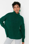 Relaxed Fit Soft-Texture Knit Sweater