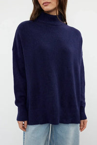 Relaxed Fit Soft-Texture Knit Sweater