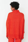Relaxed Fit Soft-Texture Knit Sweater