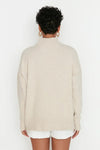 Relaxed Fit Soft-Texture Knit Sweater