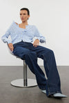 Openwork Knit Cropped 2-Piece Top & Cardigan Set