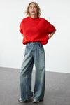 Oversized Soft-Touch Knit Sweater