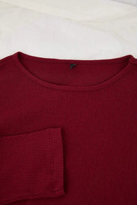 2 Piece Ribbed Knit Pajama Set