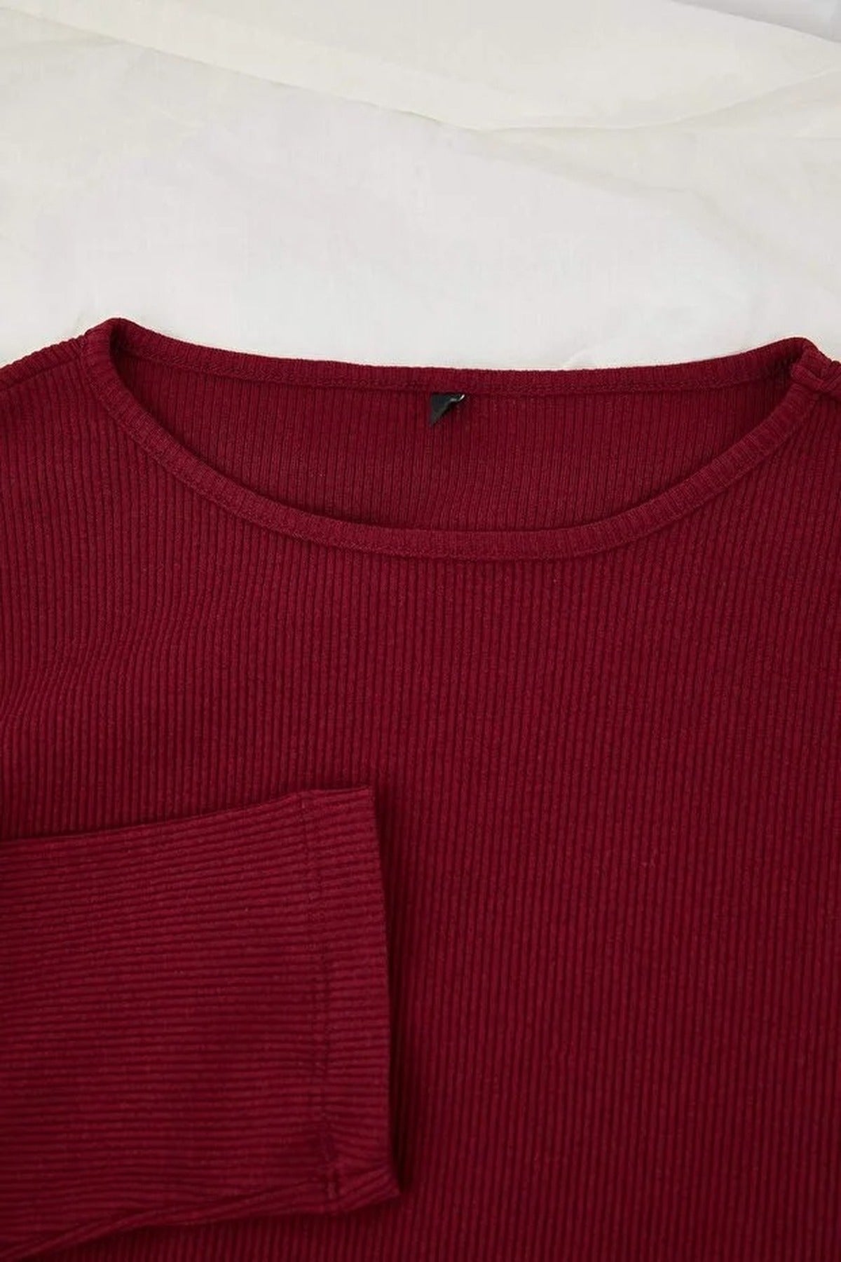 2 Piece Ribbed Knit Pajama Set