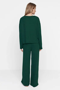 2 Piece Ribbed Knit Pajama Set