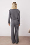 2 Piece Ribbed Knit Pajama Set