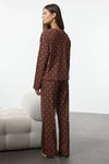 2-Piece Polka Dot and Heart Knit Pajama Set