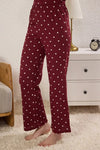 2-Piece Polka Dot and Heart Knit Pajama Set