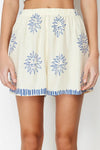 Printed Viscose Woven Pajama Set with Shorts