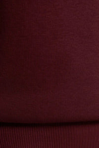 Thick Fleece-Lined Regular Fit Crew Neck Basic Knit Sweatshirt