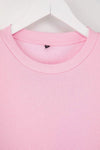 Thick Fleece-Lined Regular Fit Crew Neck Basic Knit Sweatshirt