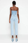 High-Waist Straight-Leg Jeans