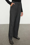 Limited Edition Straight Cut Pleated Woven Trousers