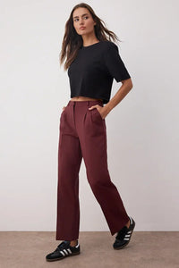 Limited Edition Straight Cut Pleated Woven Trousers