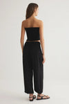 Woven Harem-Style Pants with Elasticated Cuffs