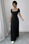 U-Neck Maxi Dress